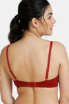 Zivame Padded Non Wired 3/4th Coverage T-Shirt Bra - Sundried Tomato — thumbnail 2